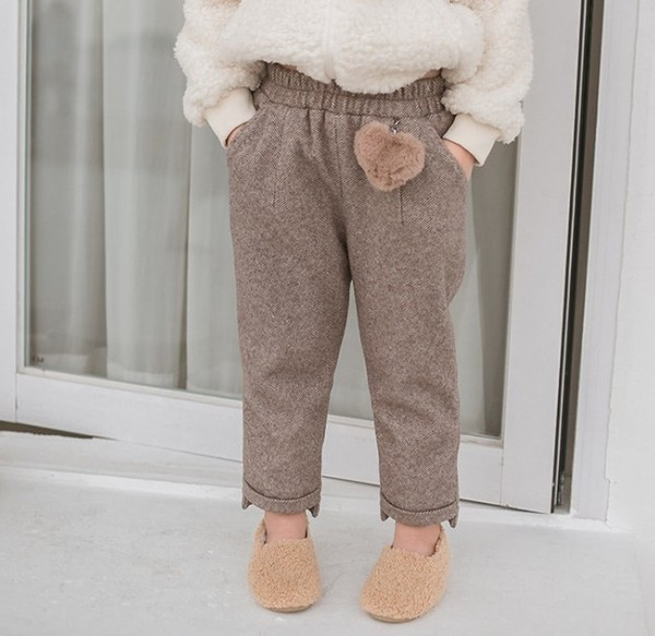 Νέο μοντέλο μοντέρνο παιδικό παντελόνι με καφέ τσέπες για κορίτσια