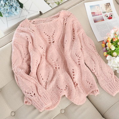 Γυναικείο πουλόβερ με στρογγυλη λαιμόκοψη σε διάφορα χρώματα