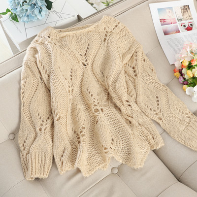 Γυναικείο πουλόβερ με στρογγυλη λαιμόκοψη σε διάφορα χρώματα