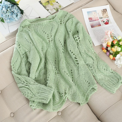 Γυναικείο πουλόβερ με στρογγυλη λαιμόκοψη σε διάφορα χρώματα