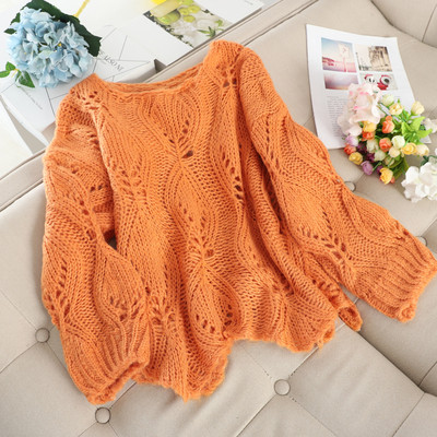 Γυναικείο πουλόβερ με στρογγυλη λαιμόκοψη σε διάφορα χρώματα