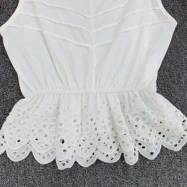 Maieu modern de damă cu bretele subțiri în alb, galben și roz