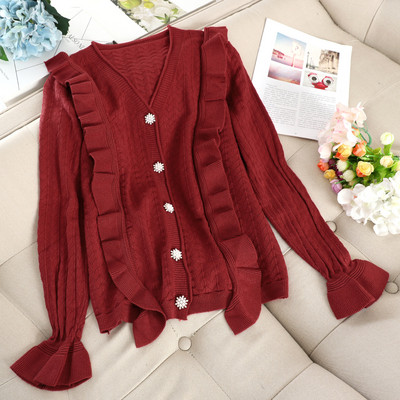 Modern női mellény spitz nyakkivágással és gombokkal