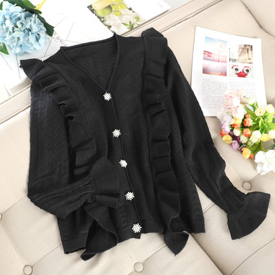 Modern női mellény spitz nyakkivágással és gombokkal