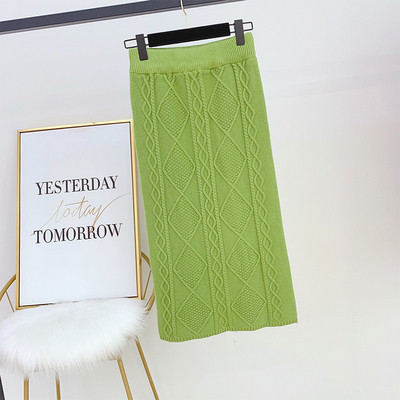 Μοντέρνα γυναικεία φούστα με ψηλή μέση σε τέσσερα χρώματα