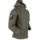 Μοντέρνο ανδρικό μπουφάν με μεγάλο κολάρο και κουκούλα σε τέσσερα χρώματα