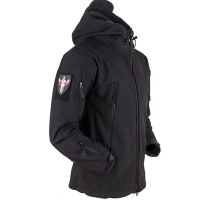 Μοντέρνο ανδρικό μπουφάν με μεγάλο κολάρο και κουκούλα σε τέσσερα χρώματα