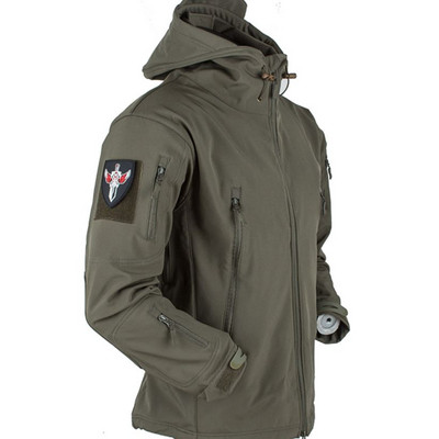 Μοντέρνο ανδρικό μπουφάν με μεγάλο κολάρο και κουκούλα σε τέσσερα χρώματα