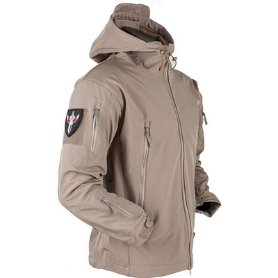 Μοντέρνο ανδρικό μπουφάν με μεγάλο κολάρο και κουκούλα σε τέσσερα χρώματα