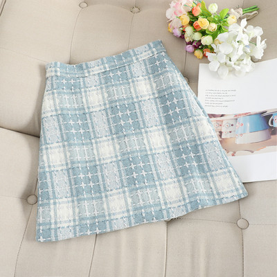 Σύγχρονη γυναικεία φούστα με ψηλή μέση σε τρία χρώματα