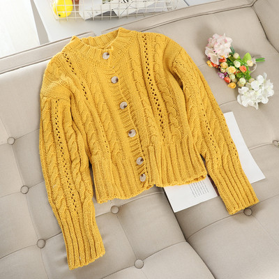 Modern női kötött mellény több színben gombokkal