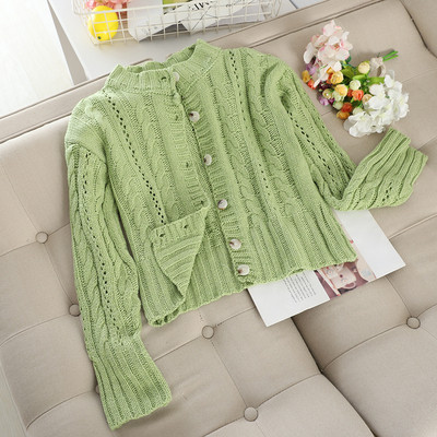 Modern női kötött mellény több színben gombokkal