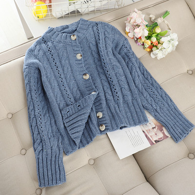 Modern női kötött mellény több színben gombokkal