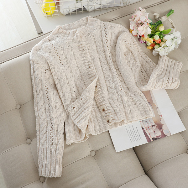 Modern női kötött mellény több színben gombokkal