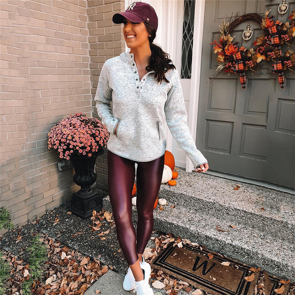 Γυναικείο καθημερινό φούτερ με μακριά μανίκια σε δύο χρώματα