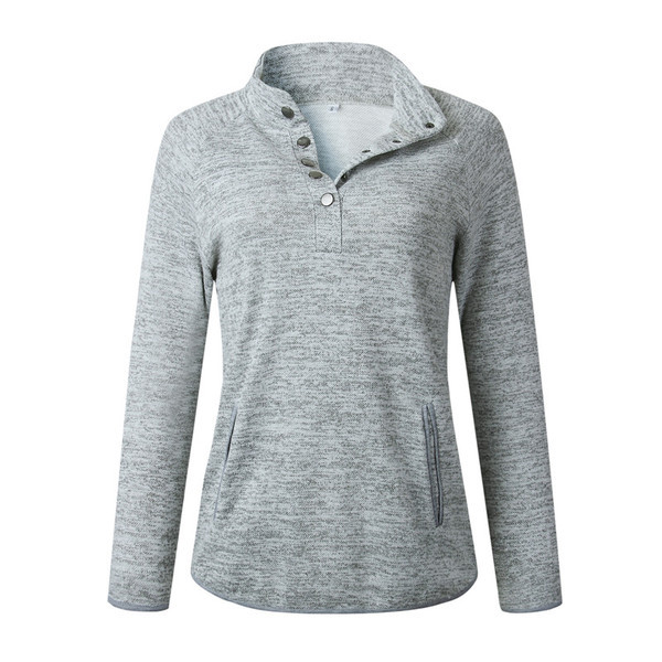 Γυναικείο καθημερινό φούτερ με μακριά μανίκια σε δύο χρώματα