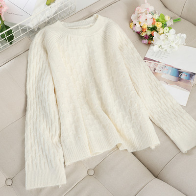 Casual γυναικείο πουλόβερ με O-λαιμόκοψη σε διάφορα χρώματα