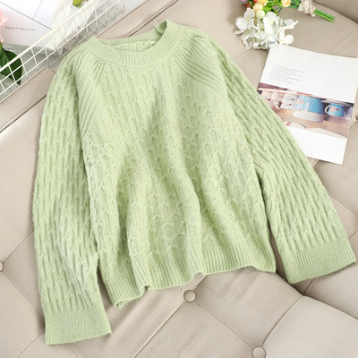 Casual γυναικείο πουλόβερ με O-λαιμόκοψη σε διάφορα χρώματα