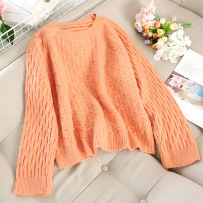 Casual γυναικείο πουλόβερ με O-λαιμόκοψη σε διάφορα χρώματα