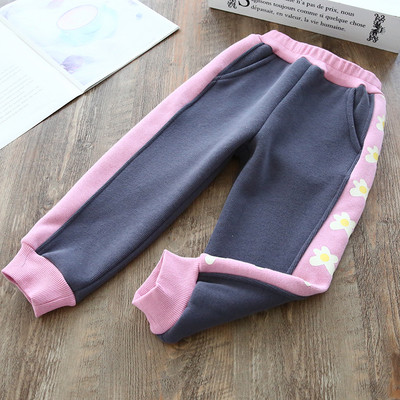 Μοντέρνο αθλητικό παντελόνι με μοτίβο λουλουδιών για κορίτσια