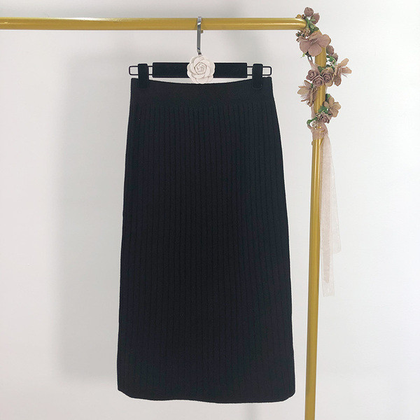 Γυναικεία μακρύ πλεκτή  φούστα σε τέσσερα χρώματα