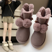 Modern női csizma pehely és puha béléssel, négy színben