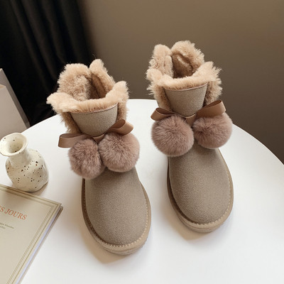 Modern női csizma pehely és puha béléssel, négy színben