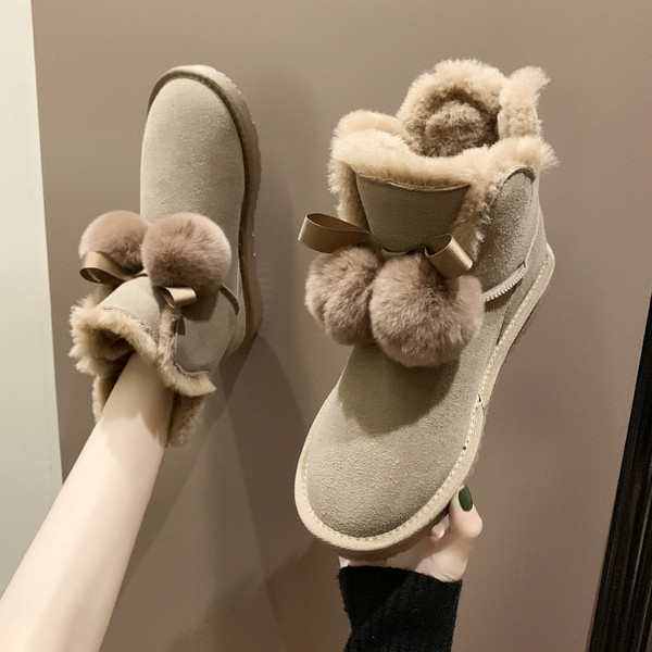 Modern női csizma pehely és puha béléssel, négy színben