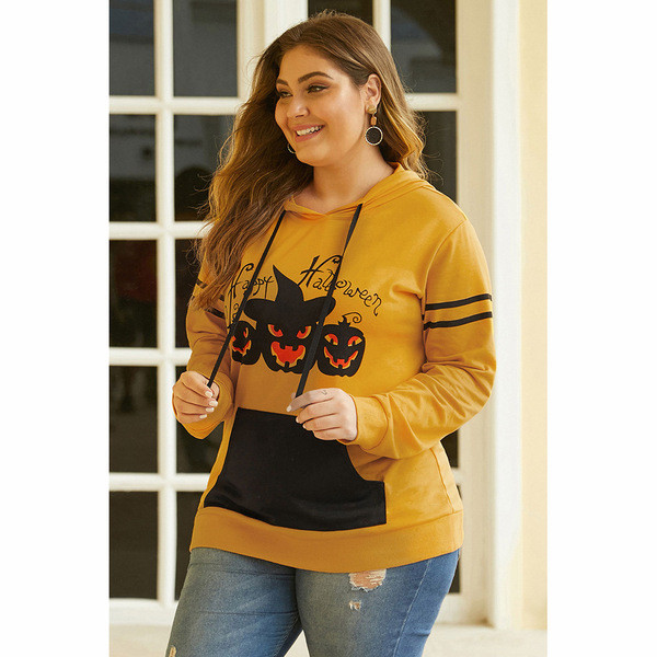 Γυναικείο casual πουλόβερ με κορδέλα και γραβάτες σε κίτρινο χρώμα