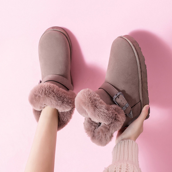 Cizme casual de dama cu captuseala moale si catarama in trei culori