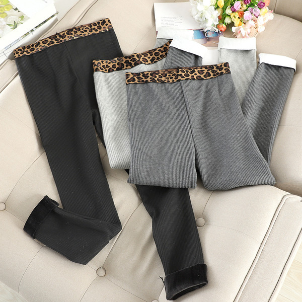 Jambiere dama cu motive leopard si talie inalta in trei culori