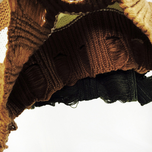 Alkalmi női csíkos pulóver kerek nyakkivágással