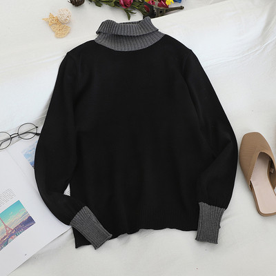 Γυναικείο πουλόβερ με κολάρο σε τέσσερα χρώματα