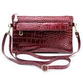 Eko bőrből készült női táska hosszú füllel