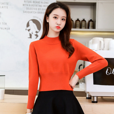 Pulover de dama model nou cu guler polo jos in mai multe culori