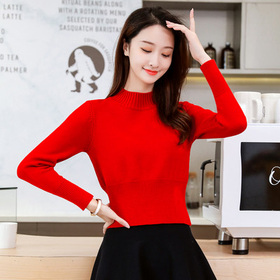 Pulover de dama model nou cu guler polo jos in mai multe culori