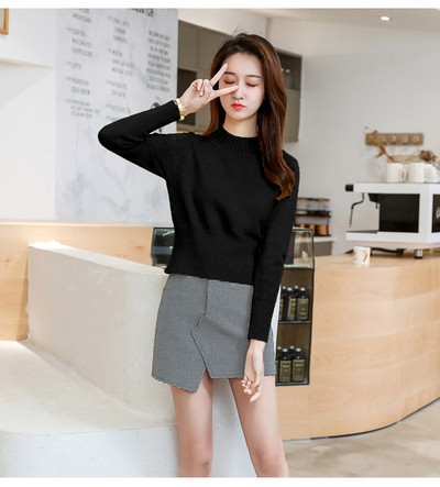 Pulover de dama model nou cu guler polo jos in mai multe culori