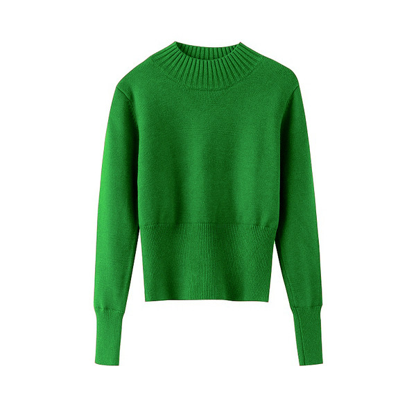 Pulover de dama model nou cu guler polo jos in mai multe culori