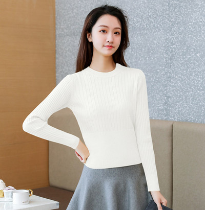 Modern női pulóver O-nyakú és hosszú ujjú több színben