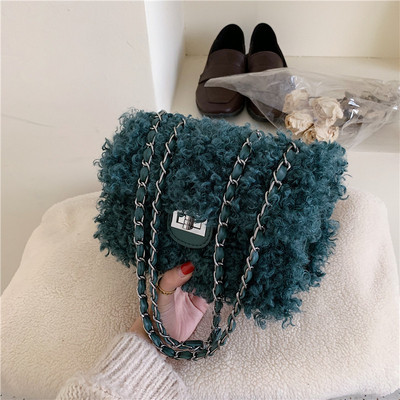 Γυναικεία τσάντα μεμεταλλικό κουμπιά σε διάφορα χρώματα