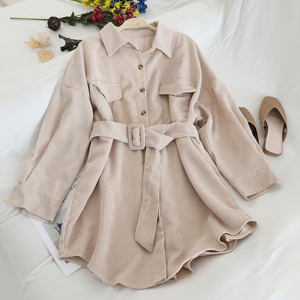 Geaca de dama de toamna cu curea in roz, albastru si bej