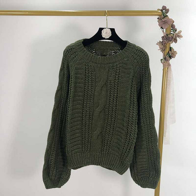 Πλεκτό γυναικείο πουλόβερ σε τρία χρώματα