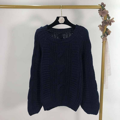 Πλεκτό γυναικείο πουλόβερ σε τρία χρώματα