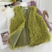 Női pehelymellény fehér, zöld és lila színekben