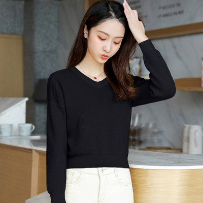 Μοντέρνο γυναικείο πουλόβερ με μακρύ μανίκι - Πολλαπλά χρώματα