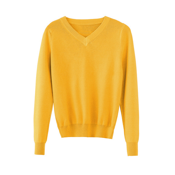 Μοντέρνο γυναικείο πουλόβερ με μακρύ μανίκι - Πολλαπλά χρώματα