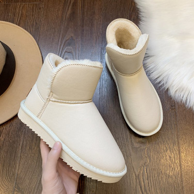 Μοντέρνες γυναικείες μπότες με μαλακή δερμάτινη επένδυση σε τρία χρώματα