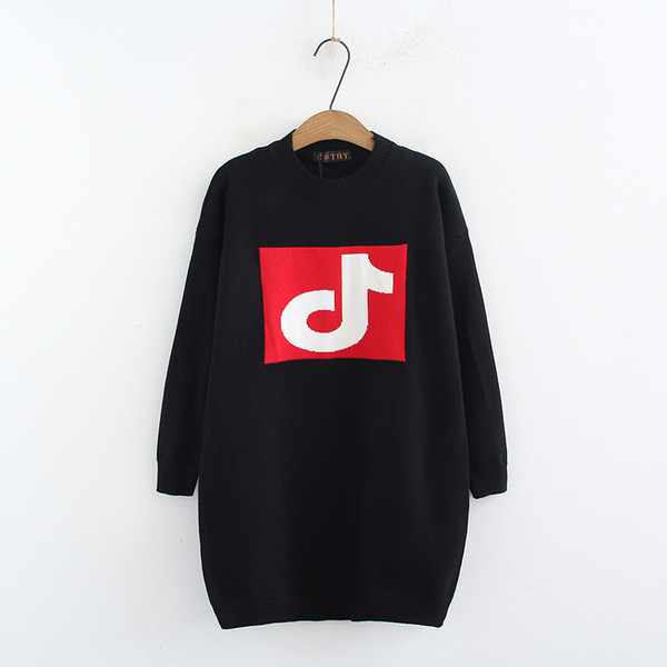 Bluză casual de damă cu aplicație în negru și albastru