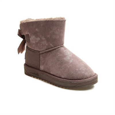 Γυναικείες casual μπότες με κορδέλα και φούντα σε τρία χρώματα