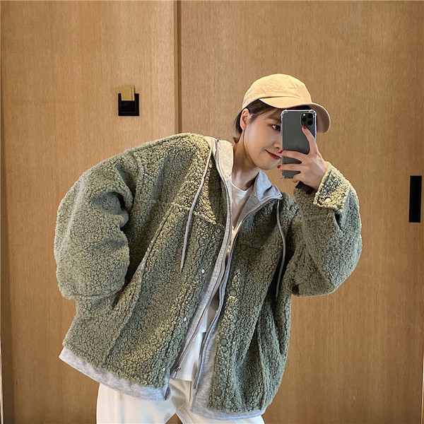 Γυναικείο μαύρο φούτερ με κουμπιά και τσέπες